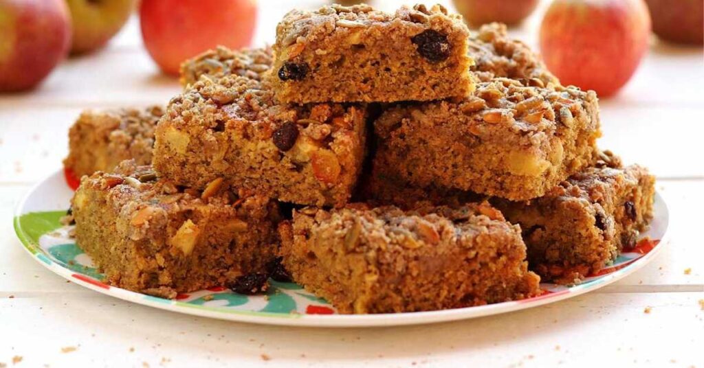 bolo de aveia com maçã