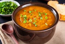 Caldo de feijão com bacon