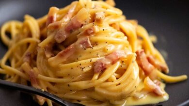 macarrão a carbonara